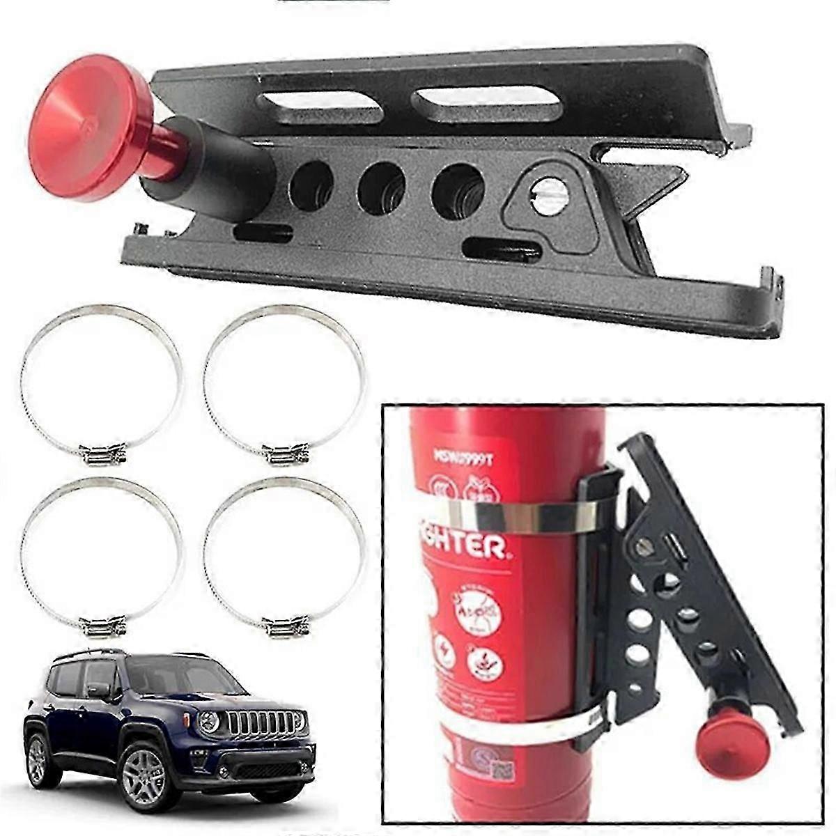 Quick Release Fire-Extinguisher Mount Bracket Adjustable Bar for ATV UTV Extinguisher Holder Compatibility -LL