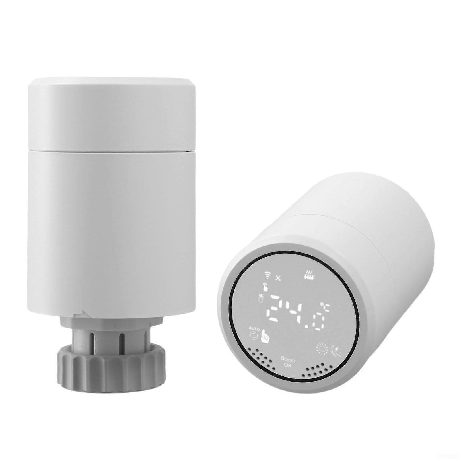 Smart Radiator Thermostat with App Control, Tuya Compatible WiFi Heating Controller