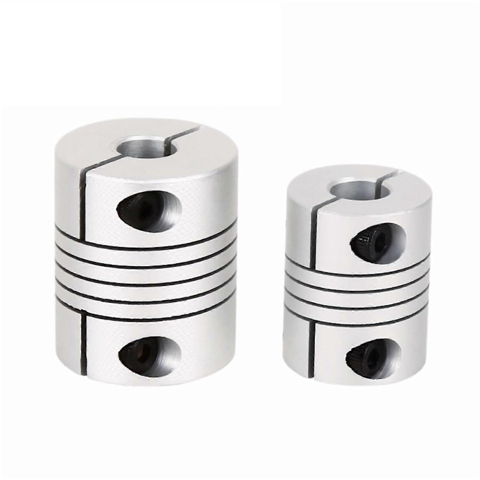 Flexible Shaft Coupling Aluminum Alloy D25L30 6x10mm  Precision Easy Clamping for 3D Printer