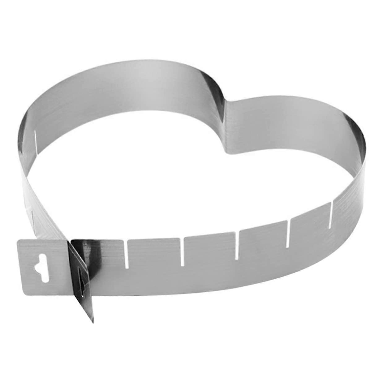 Adjustable Heart Cake Mold Stainless Steel Mousse Ring for Baking Desserts Easy Release
