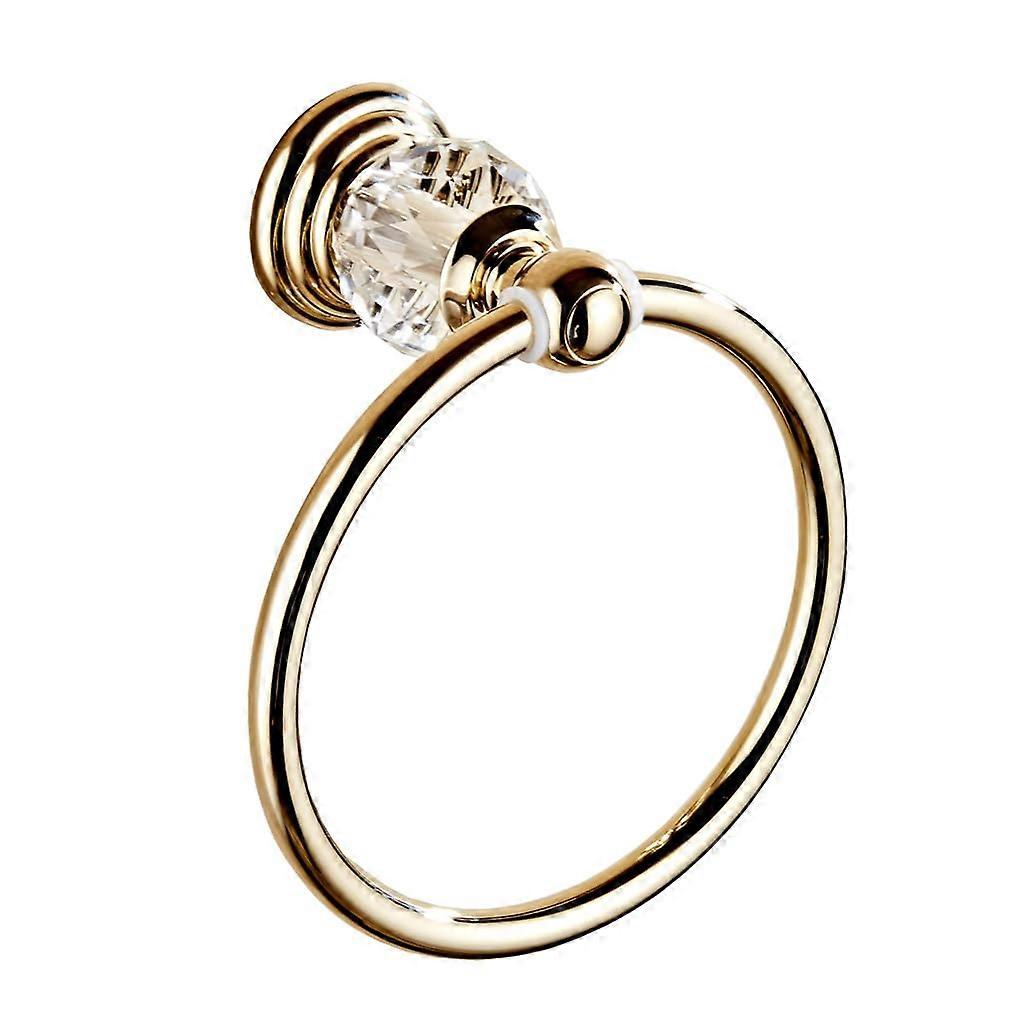 Towel Ring Wall Mounted Towel Holder Durable Metal Space Saving Design for Bathroom