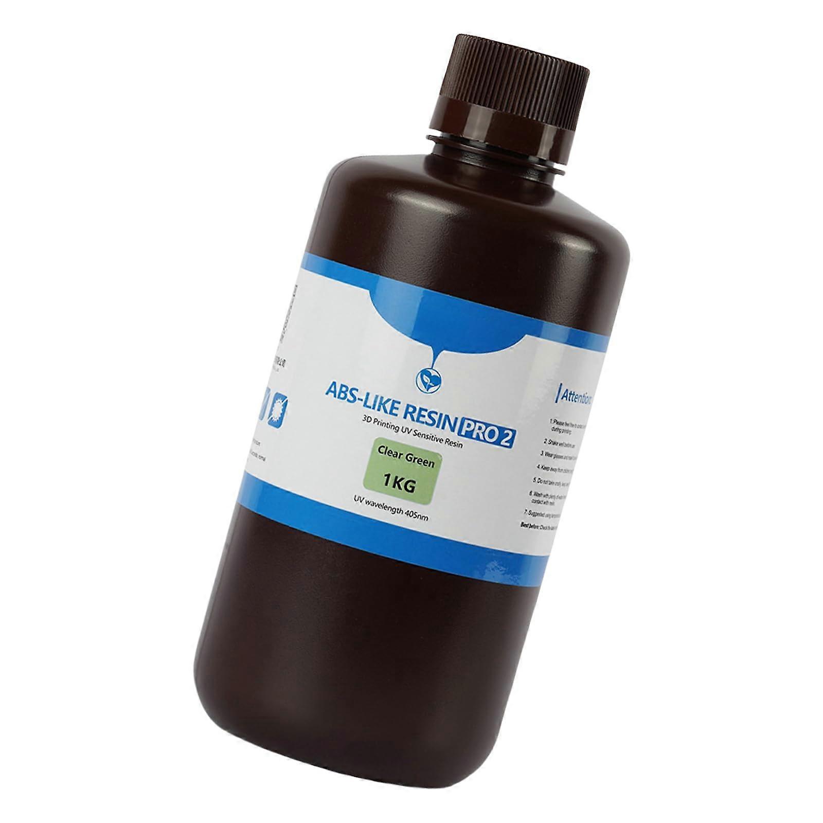 ABS Like 3D Printer Resin Green,  Strength Impact Resistant, Fast Curing for SLA LCD Prints