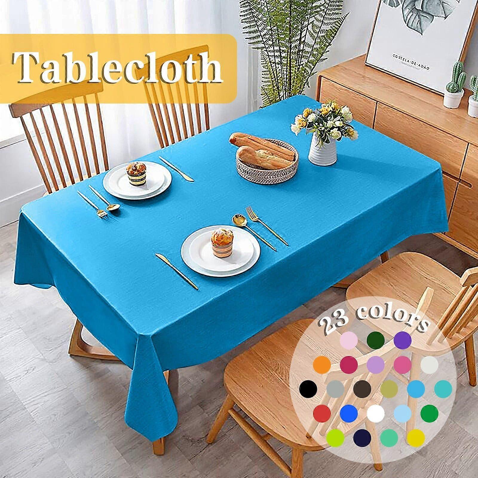 Plastic Tablecloths for Rectangle Tables, Disposable Tablecloth for Barbecue