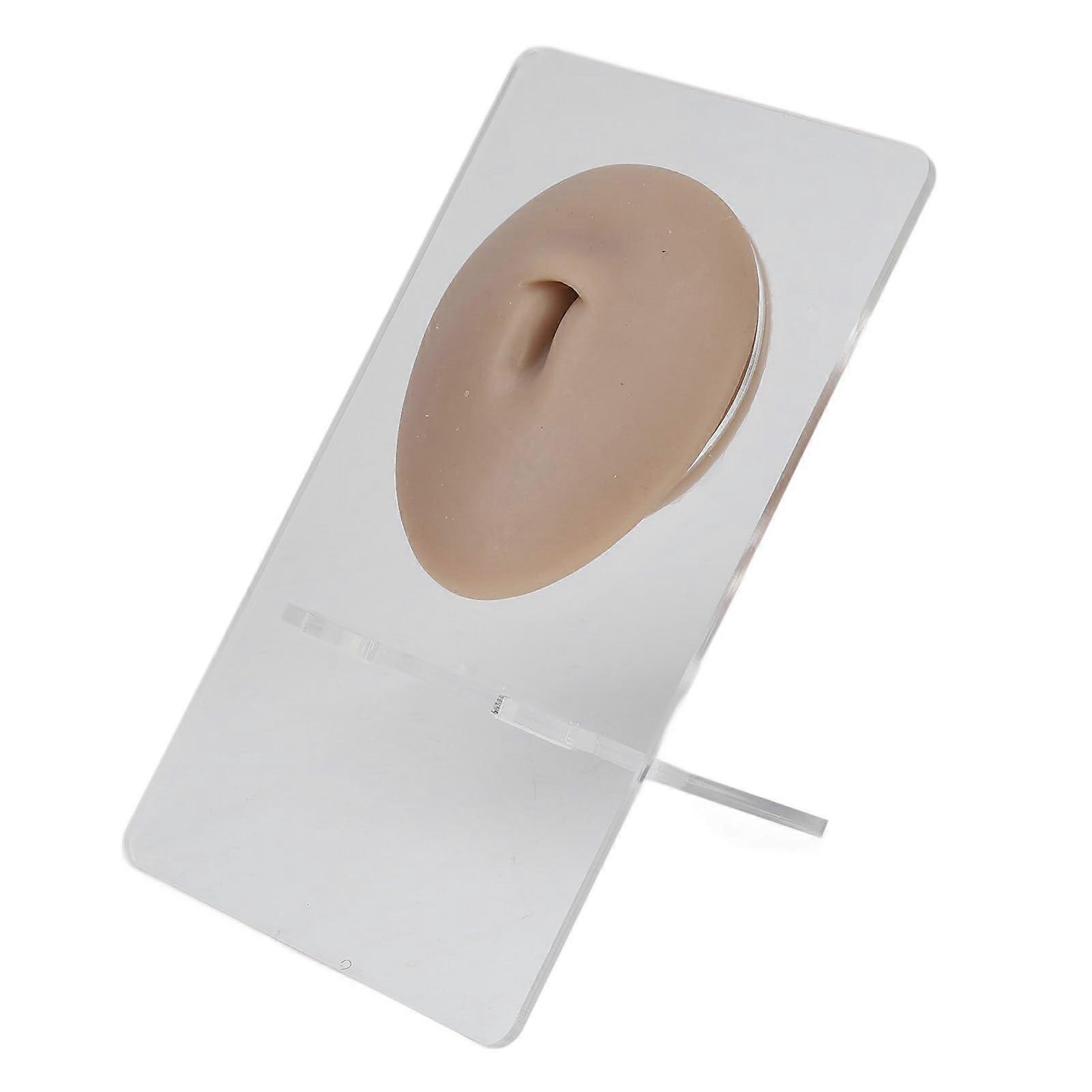 Realistic 3D Silicone Navel Piercing Practice Model for Belly Button Jewelry Display