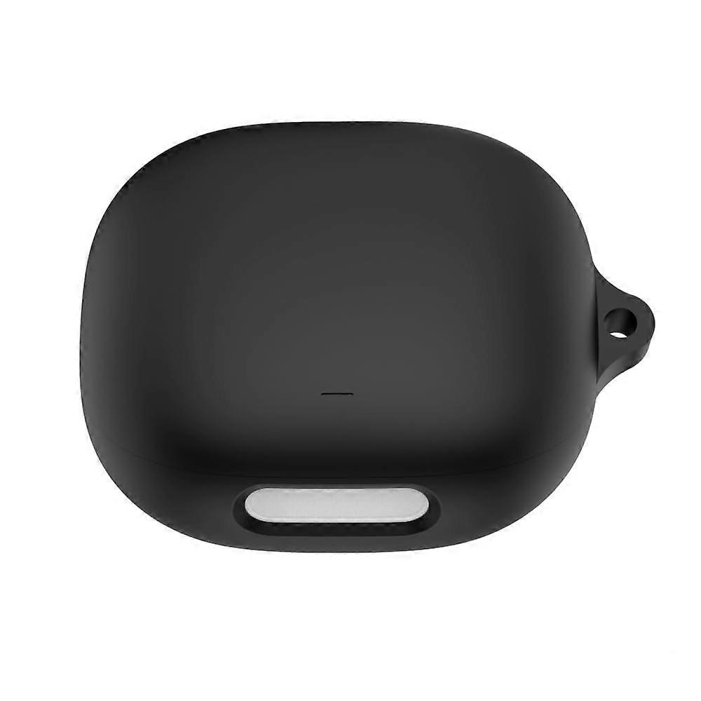 Shockproof Silicone Protective Cover Case Wireless Charging Compatible Black for Anker Soundcore Liberty 4 Pro