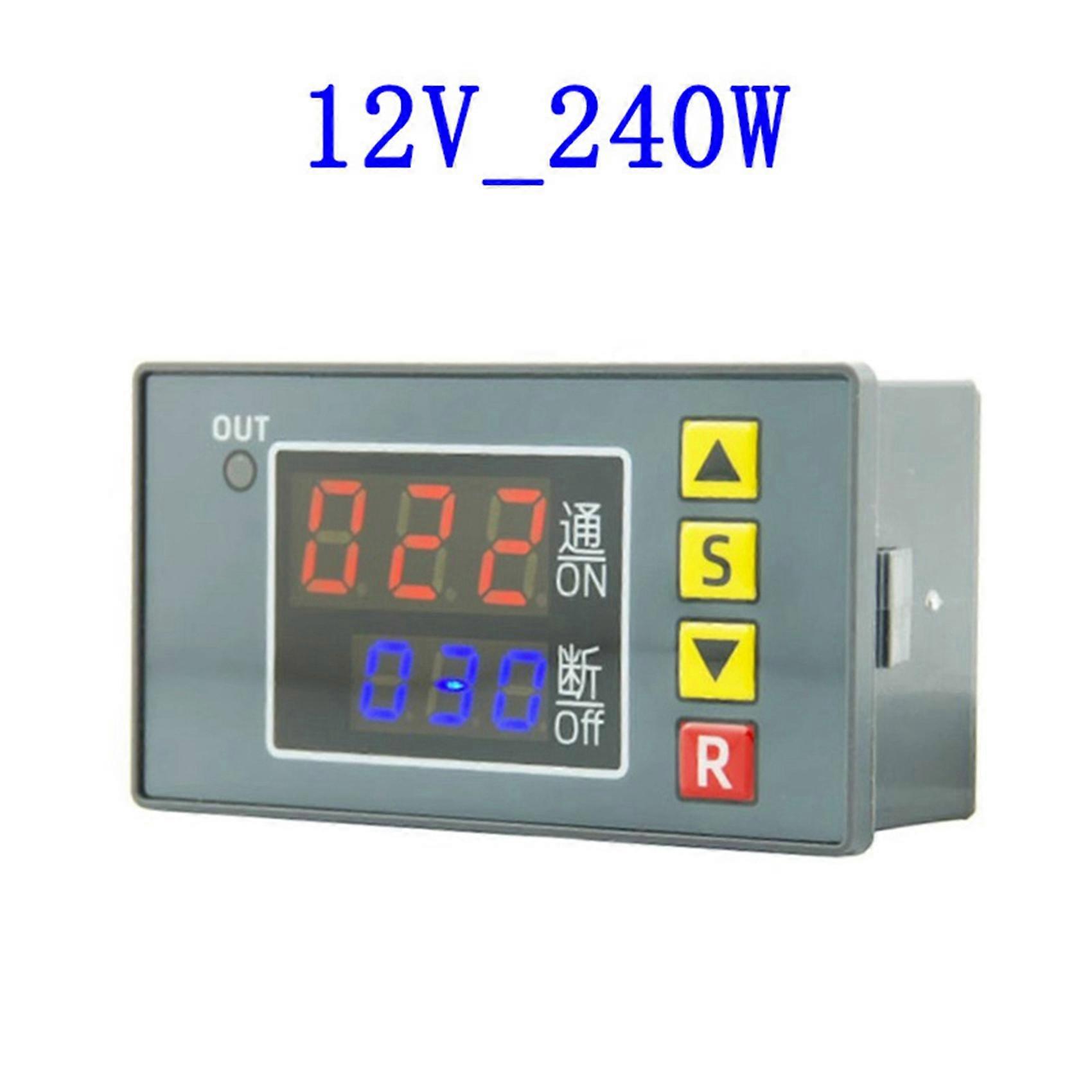 2X T3231 Digital Time Delay Relay Multifunction LED Display Cyclic Timing Control Switch Adjustable Timing Relay,B