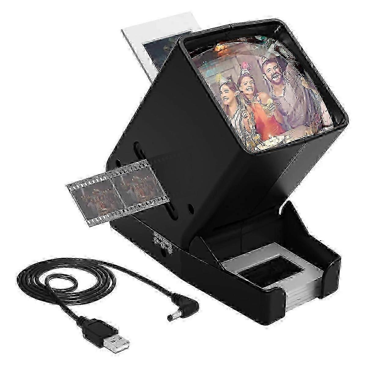portable 35mm slide viewer with LED light