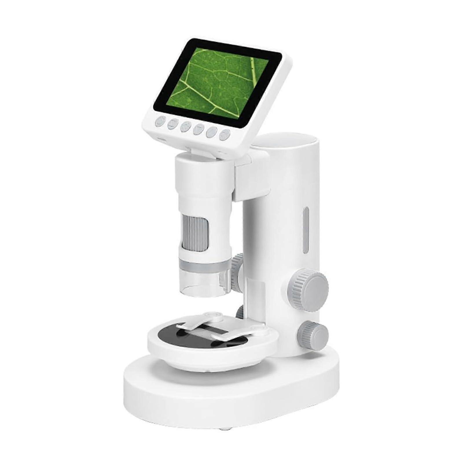 1000X Digital Microscope with 3.5 Inch Foldable HD Screen and Adjustable LED Lighting for Study and Exploration
