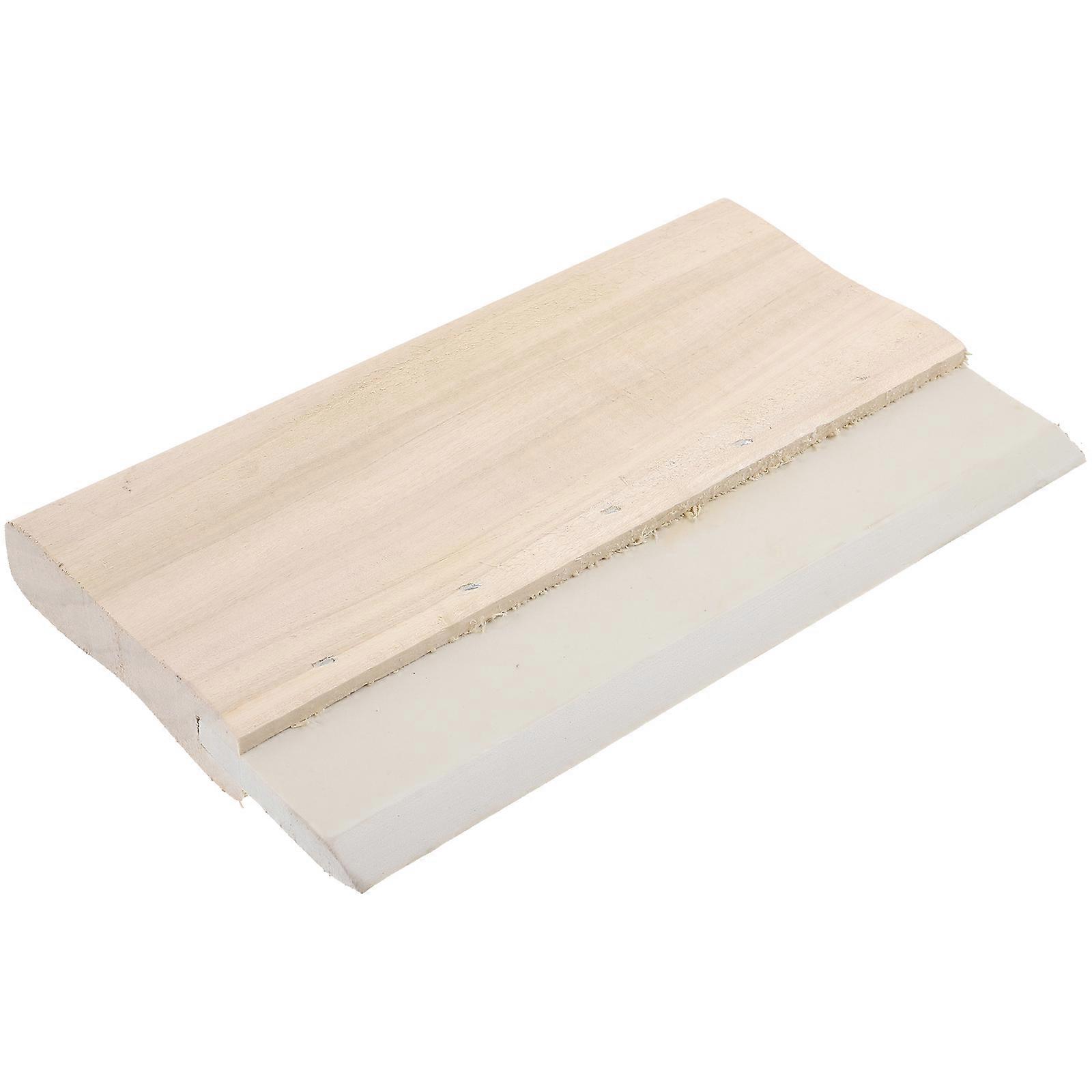 Screen Printing Wooden Ink Rubber Squeegee for DIY Use