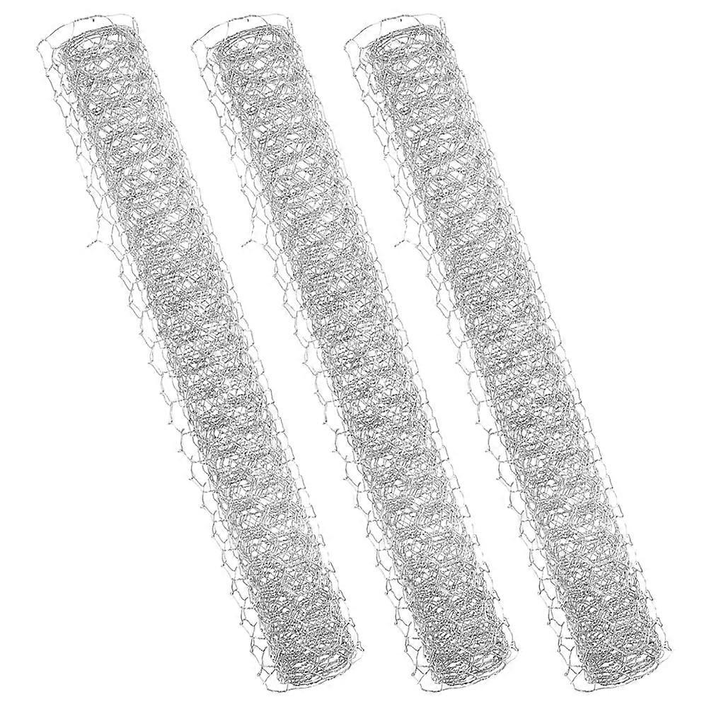 Galvanized Chicken Wire Netting For Garden Decor Hexagonal Shape 3 Sheets Portable