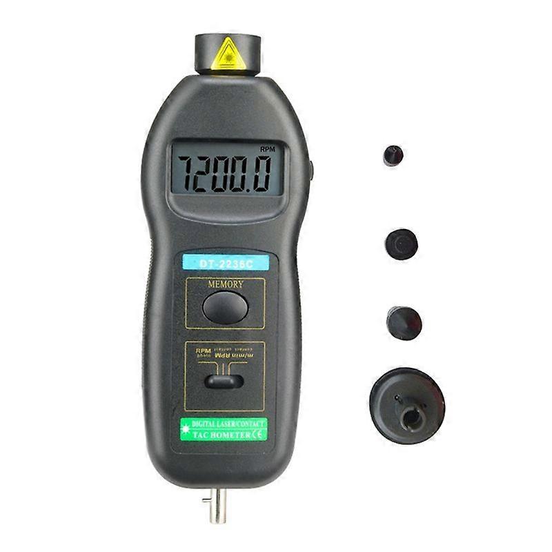 DT 2236C LED Digital Optical Contact Tachometer Detector Meter