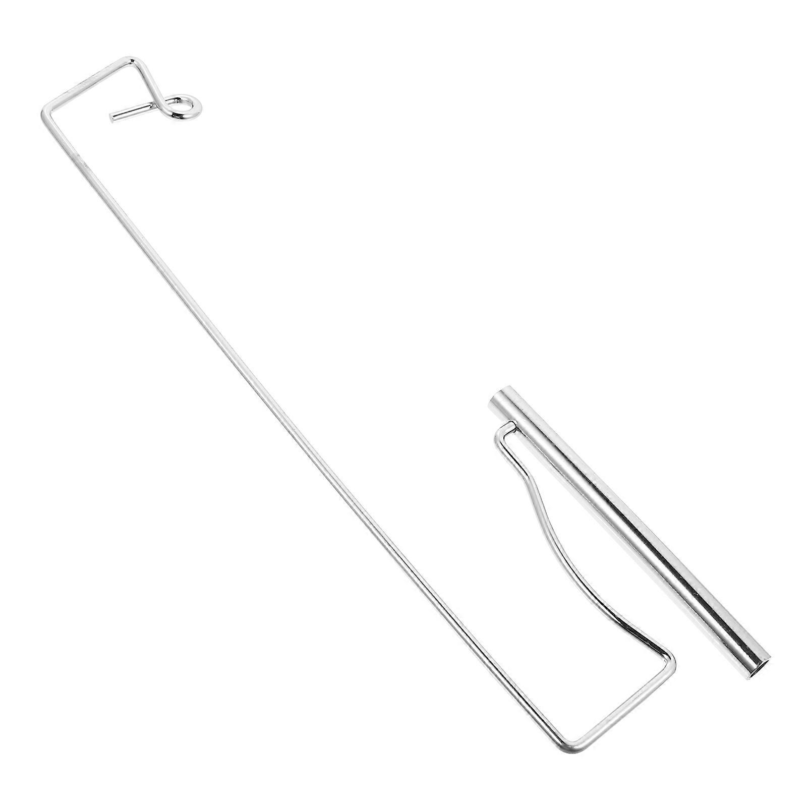 Thread Storage Rack Stand Spool Sewing Holder Silver 24.50X6.00X1.00Cm Improve Thread Flow 1Set