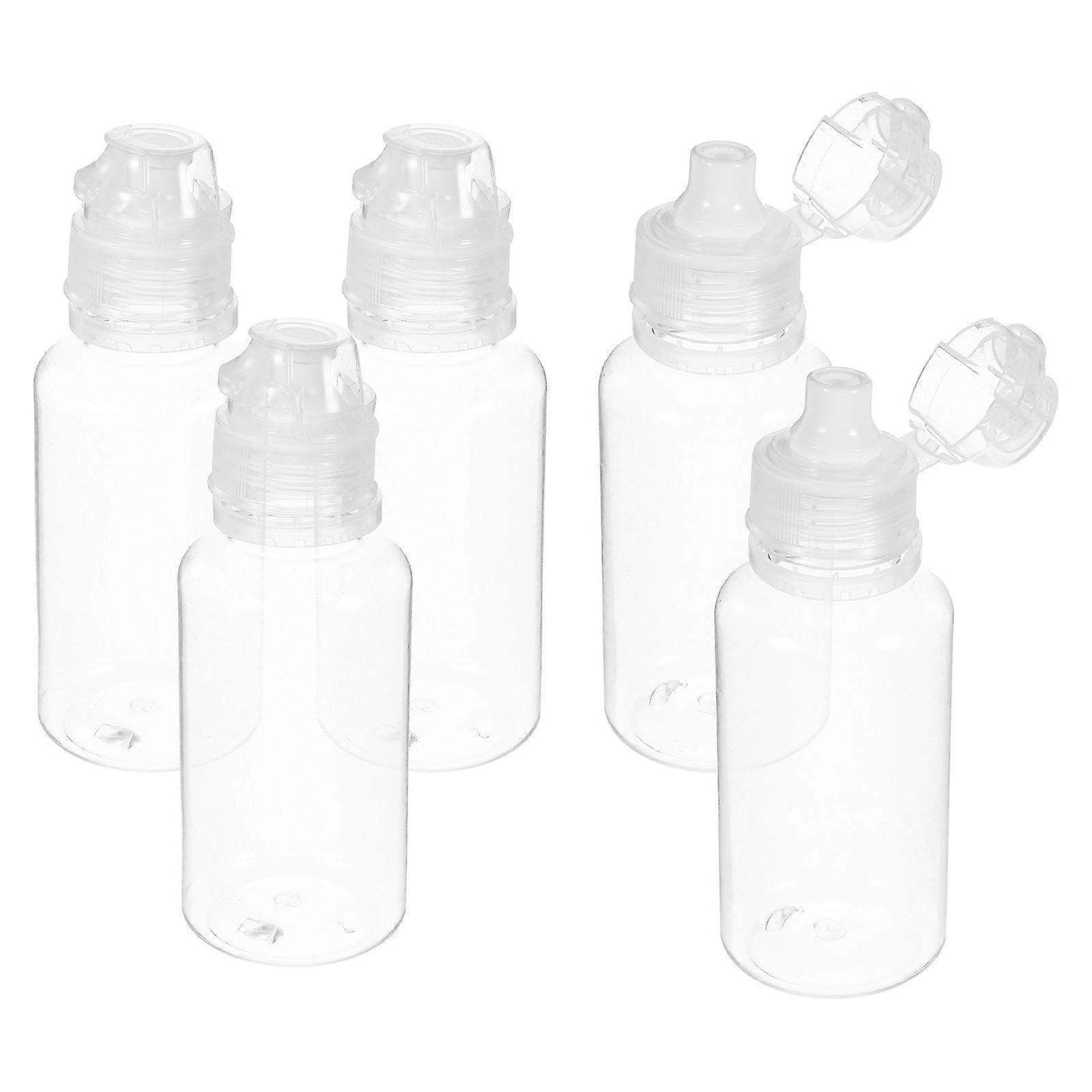 Honey Bottles Transparent Squeeze Bottle for Controlled Use 15Pcs