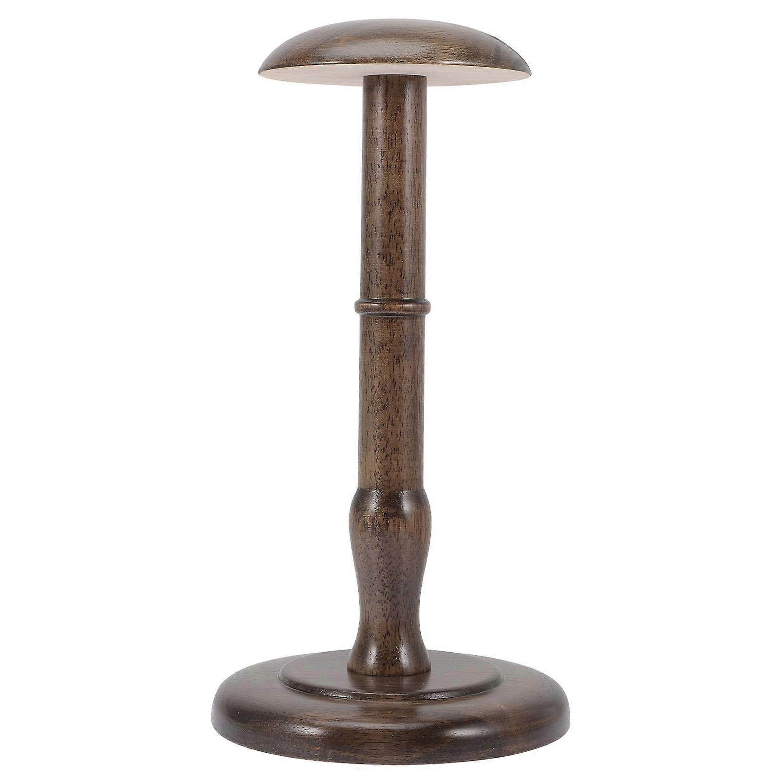 Hat Storage Stand Dome Shaped Wooden Rack for Storage 2Pcs Holder