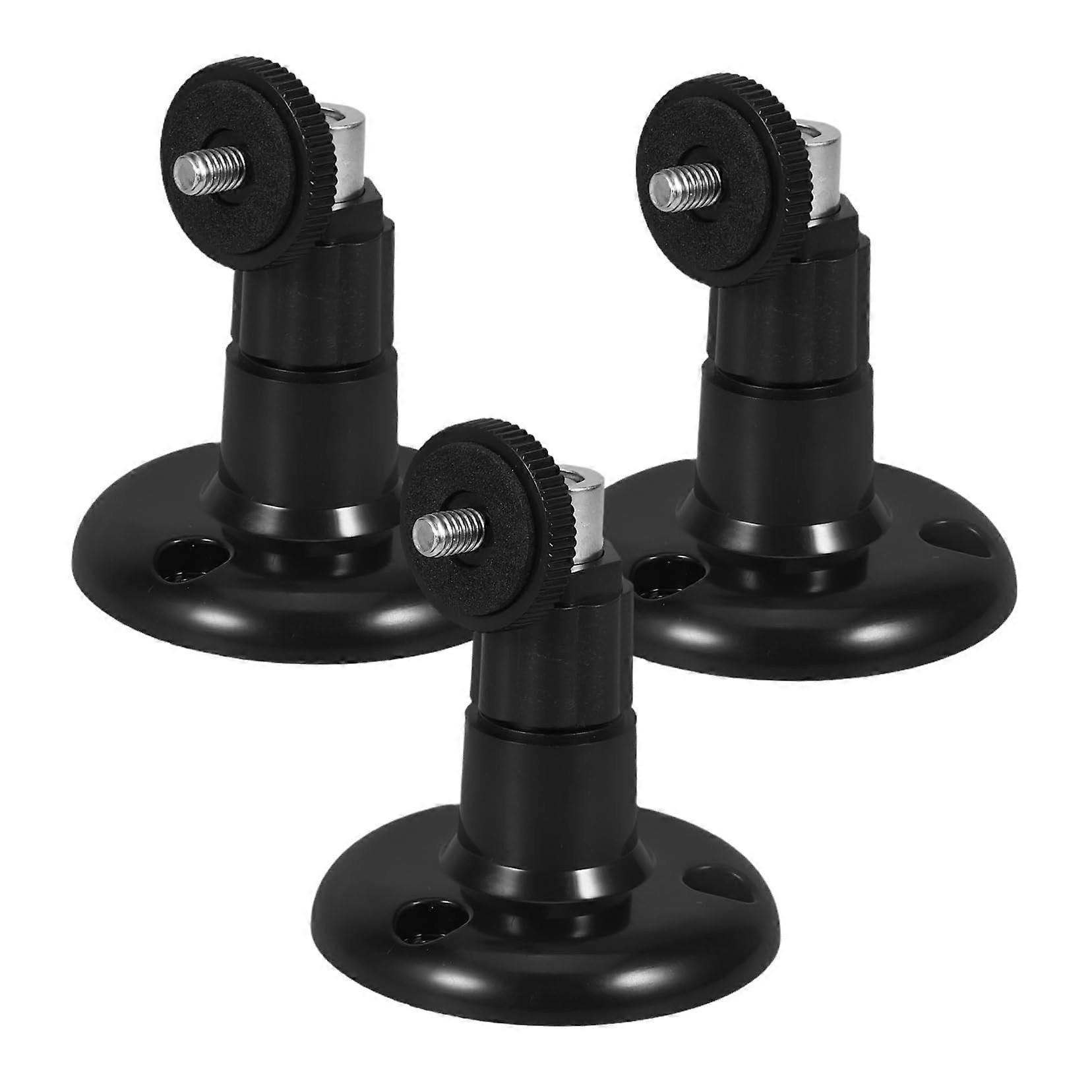 Adjustable Security Camera Wall Mount Bracket 3pcs Outdoor Indoor Stand with Precise Angle Adjustment