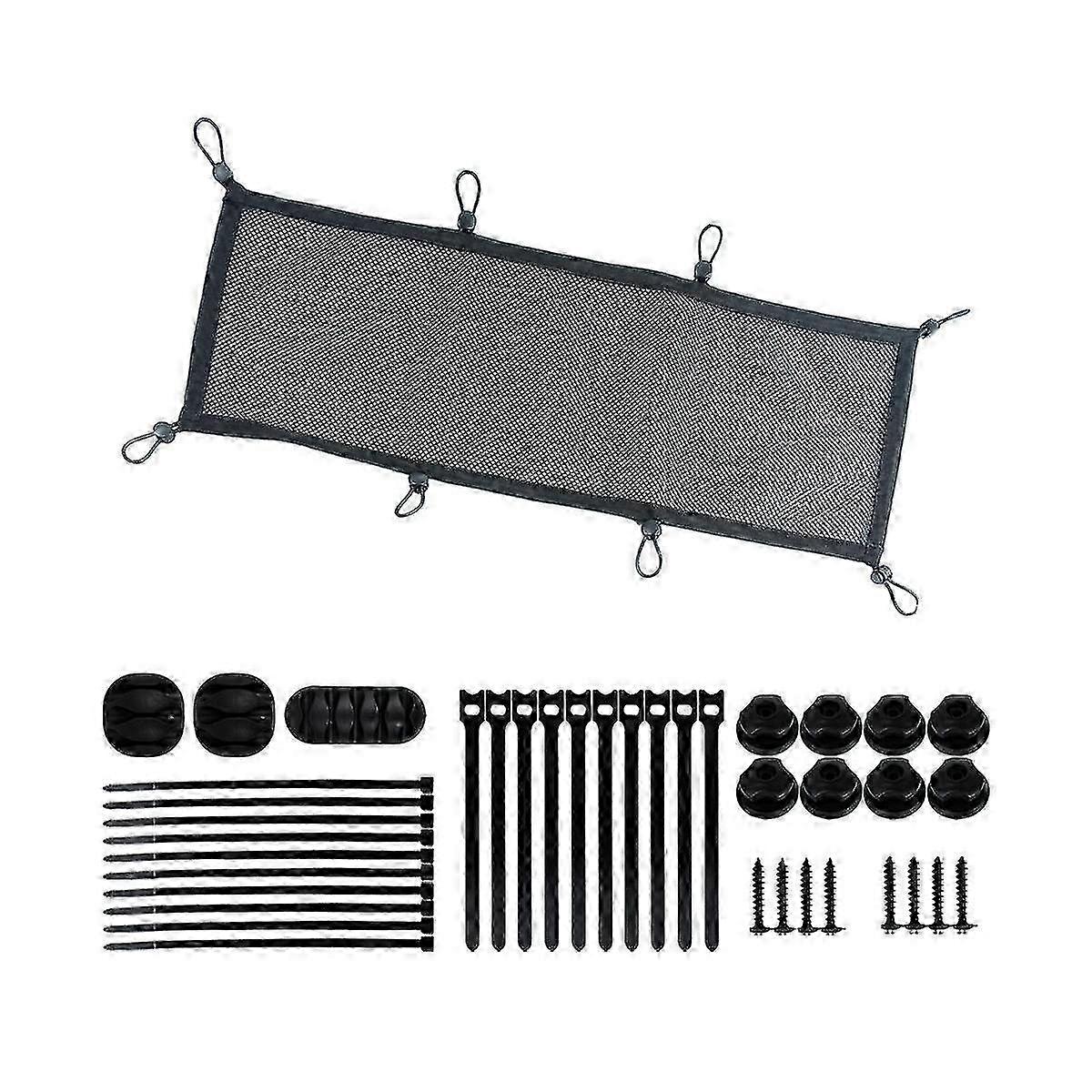 Under Desk Cable Management Net for Neat Workspace