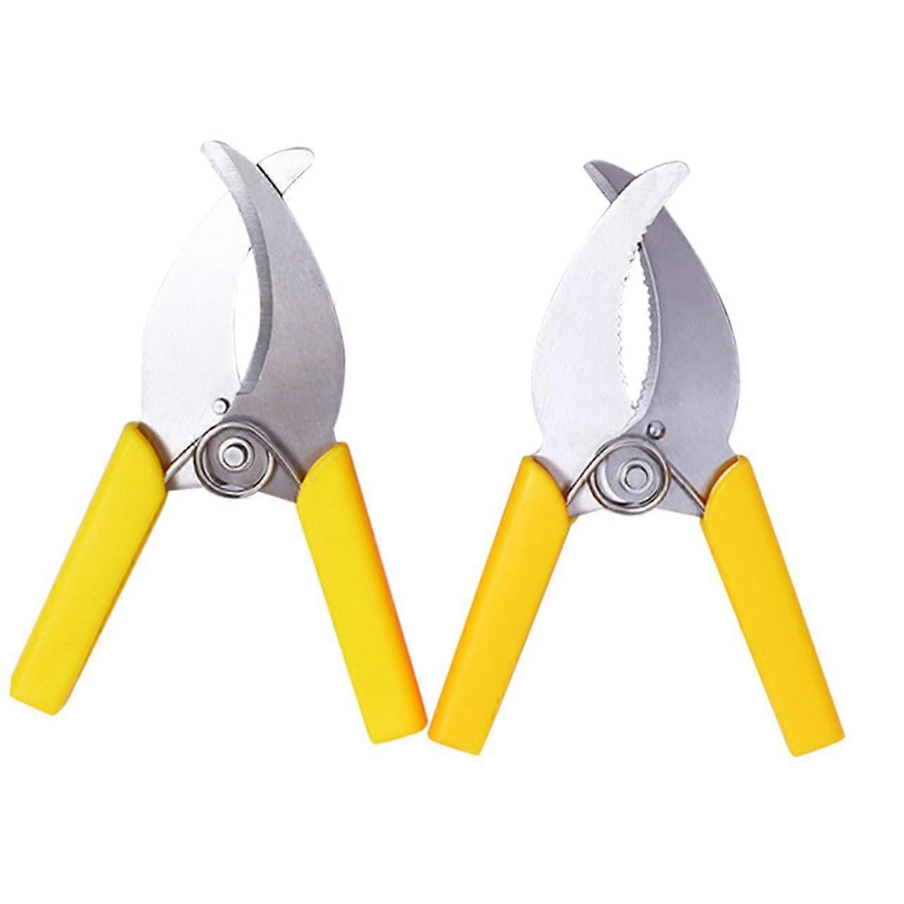Totority 2pcs Fruit Tree Pruning Shears and Girdling Hand Tool Set, Efficient Bark Peeling, Ergonomic Design