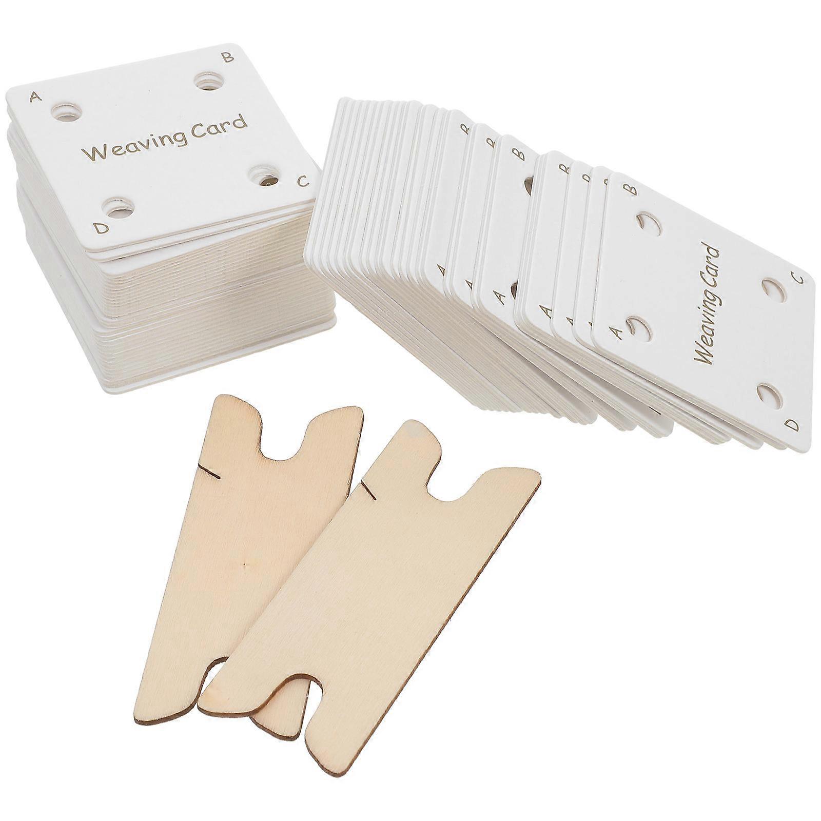 Tablet Weaving Supplies with Shuttle for Desktop Weaving 1Set