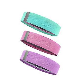 Widerstandsband, elastisches Band für Fitness- und Yoga-Workouts, 3er-Set mit Hüftunterstützung