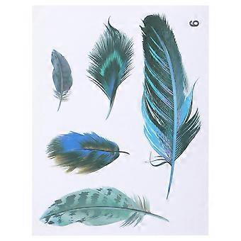 Pegatinas Blue Plume para guardabarros de bicicleta para decoración (1 hoja)