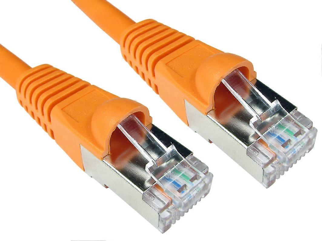 CMS Cables 15m Cat6a Patch Cable - Orange