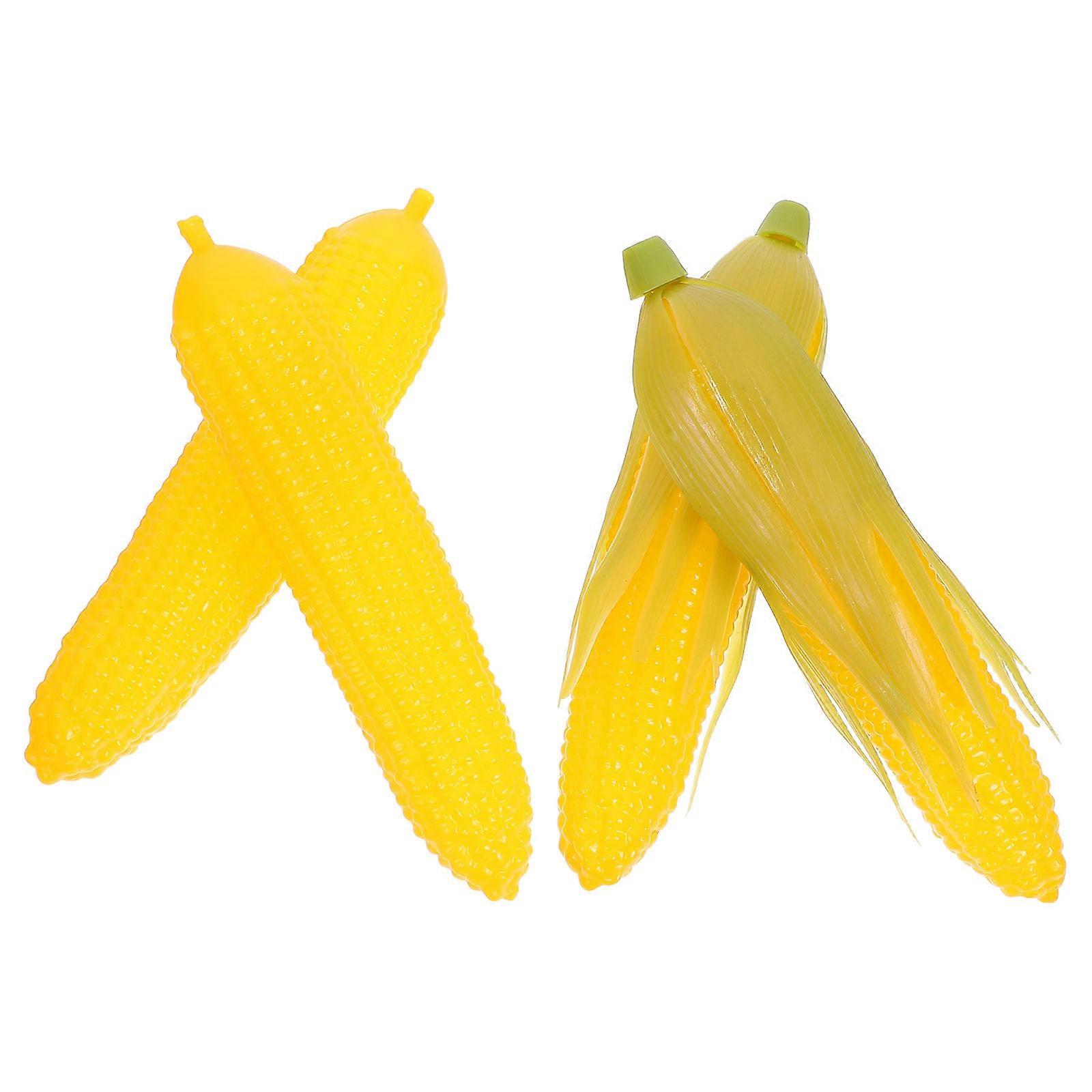 Plastic Artificial Corn for Photography Props with 4Pcs Simulation Corn