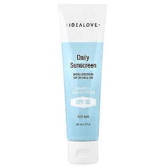 Idealove, Daily Sunscreen, Mineral SPF 30, 2 fl oz (60 ml), 2-Pack