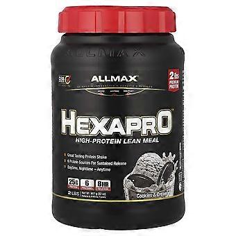 ALLMAX, Hexapro™, proteinrikt magert måltid, kakor och grädde, 907 g