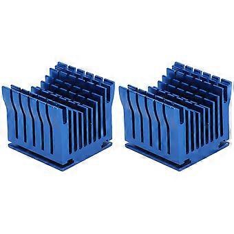 2Pcs Aluminium Kühlkörper Kühler 3D-Drucker Motherboard Süd Nord Brücke Chipsatz Single CoolingBlue