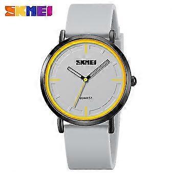 Skmei Men's Simplicity Retro Watch Silicone Strap Waterproof Quartz Watch High-End Authentic Watch 26-27