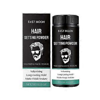 Pó de fixação fosco para homens da East Moon Cabelo preguiçoso estilo fofo de topo alto refrescante estilo cabelo