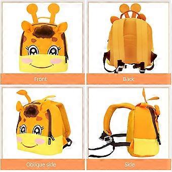 Cartoon Rucksack Kleiner Tiger Kindergarten Kinder Kinder Schultasche Neoprenstickerei Niedliche Cartoon-giraffe Gepolsterte Verstellbare Schultergu