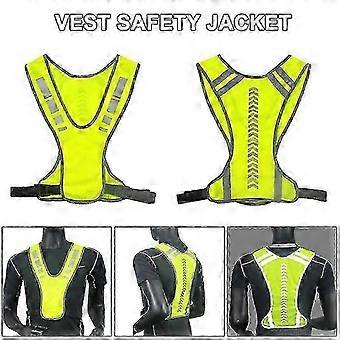 Reflective Vest Safe Jacket For Running Jogging Cycling Motorcycle Night AT