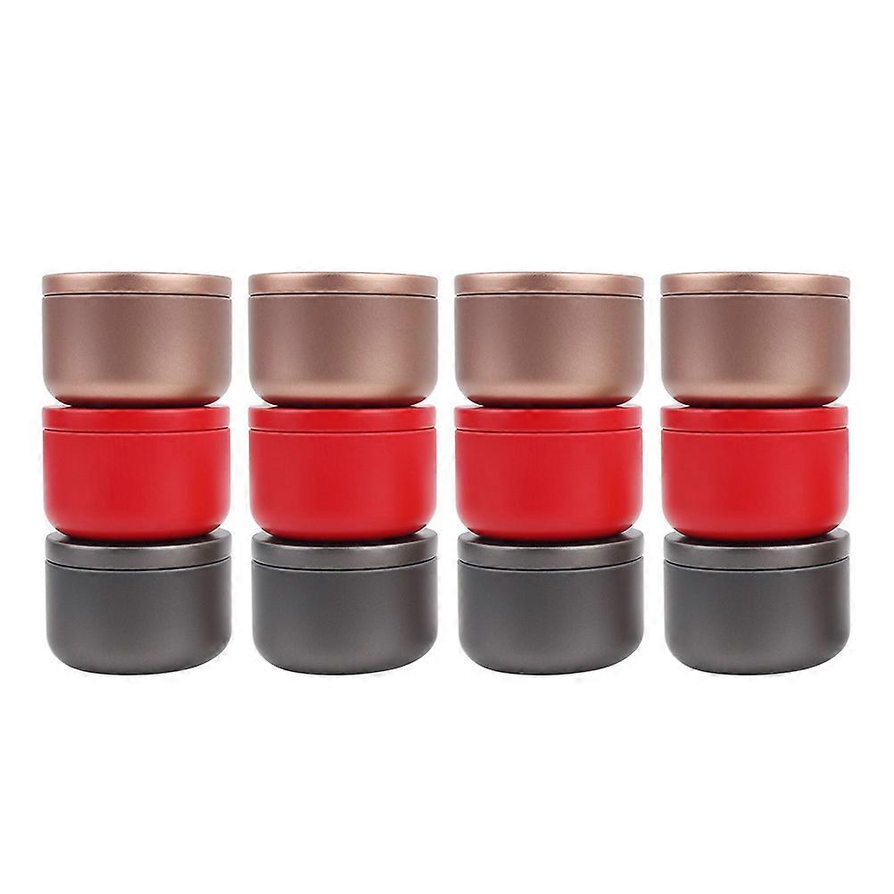 12Pcs Household Tea Containers Multi-function Tea Canisters Convenient Tiny Jars (Random Color) Multi
