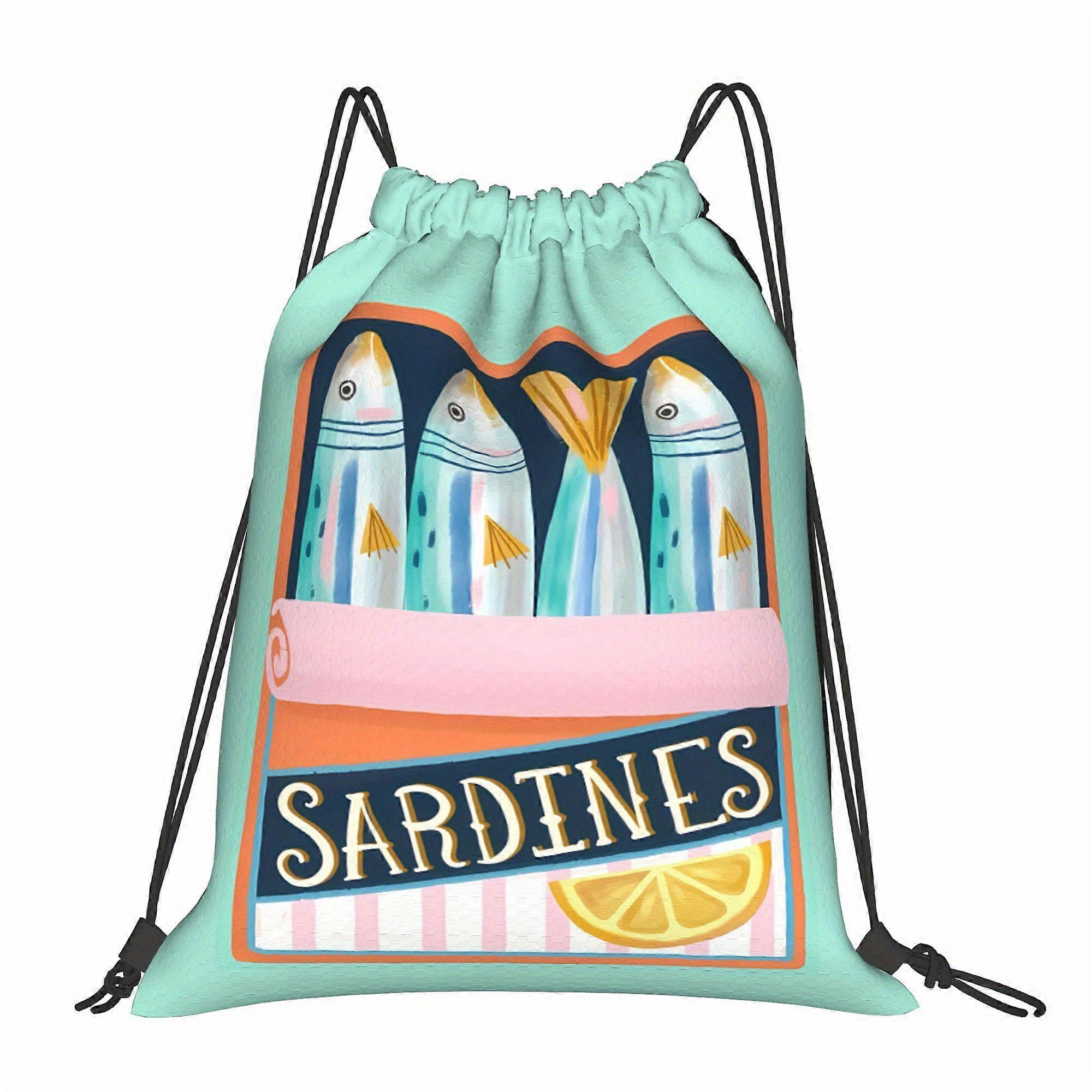 Fish Drawstring Bags-Dwazs