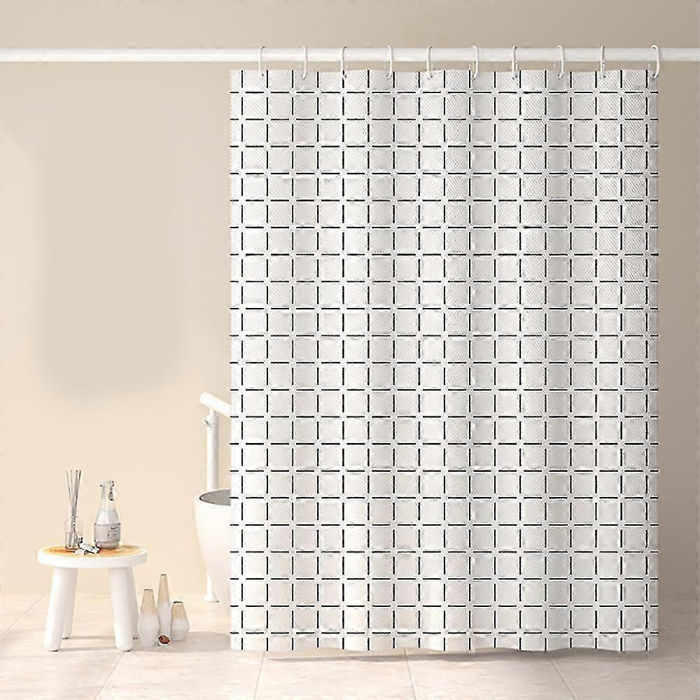 Waterproof Mildew Proof Shower Curtain, 180x180cm, Polyester