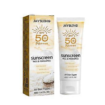 Limited time!!Jaysuing Probiotic Rice Organic Protective Cream Non-Greasy Face And Body Outdoor Uv Protection Cream