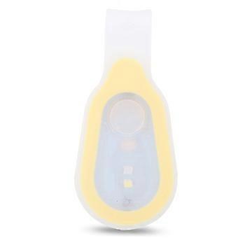 Mini lampe LED portable d'extrieur tanche avec clip en silicone (jaune)