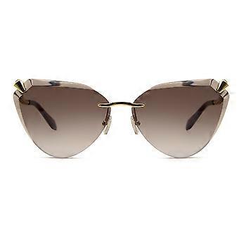 Bvlgari BV40024U 32F Semi Rimless  Women Rectangle Sunglasses UV0 Original