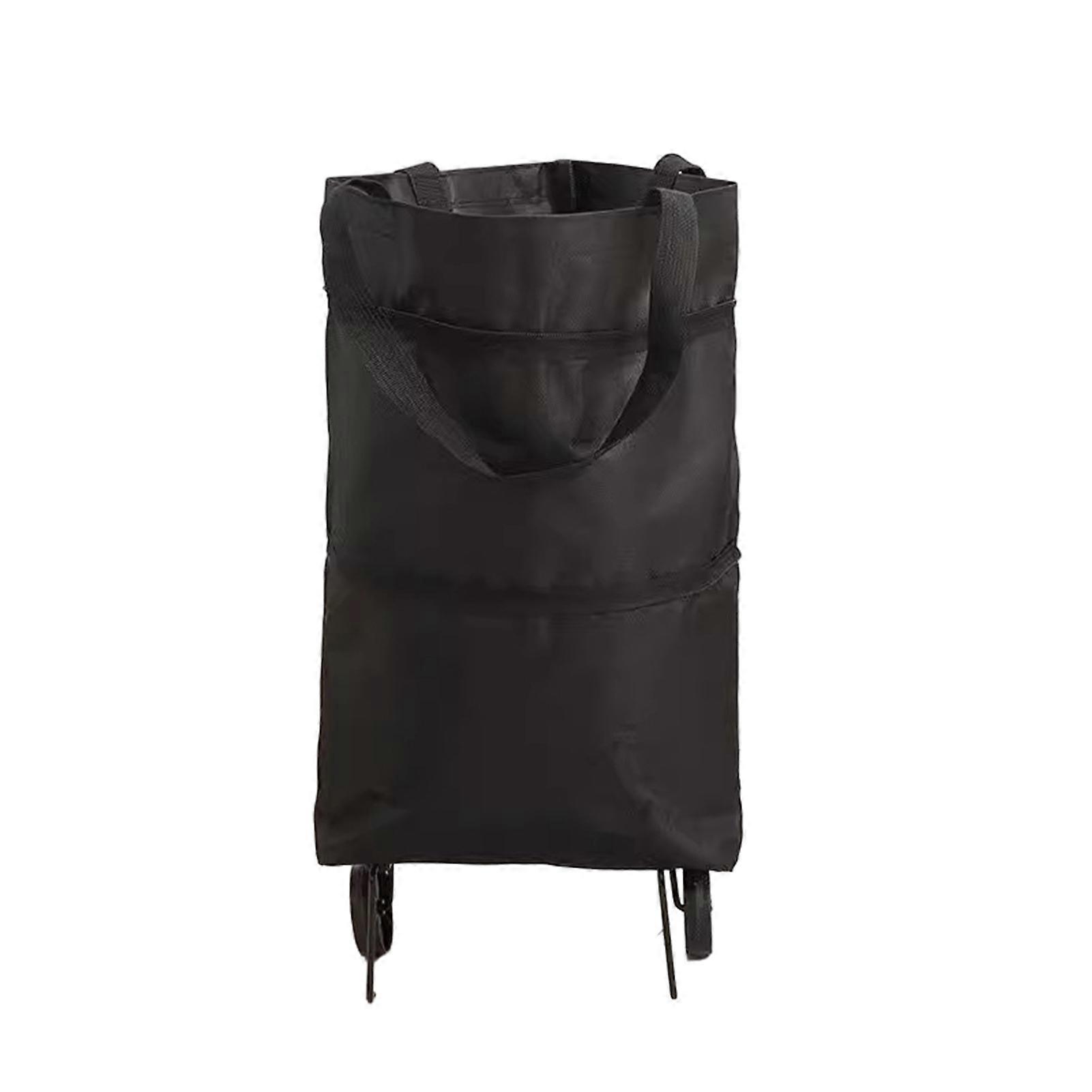 Multipurpose Grocery Tote with Wheels and Foldable Storage