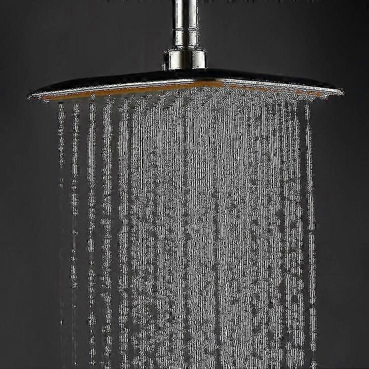 360 Swivel Joint 9 Inch Square Rainfall Overhead Shower Head Ionic