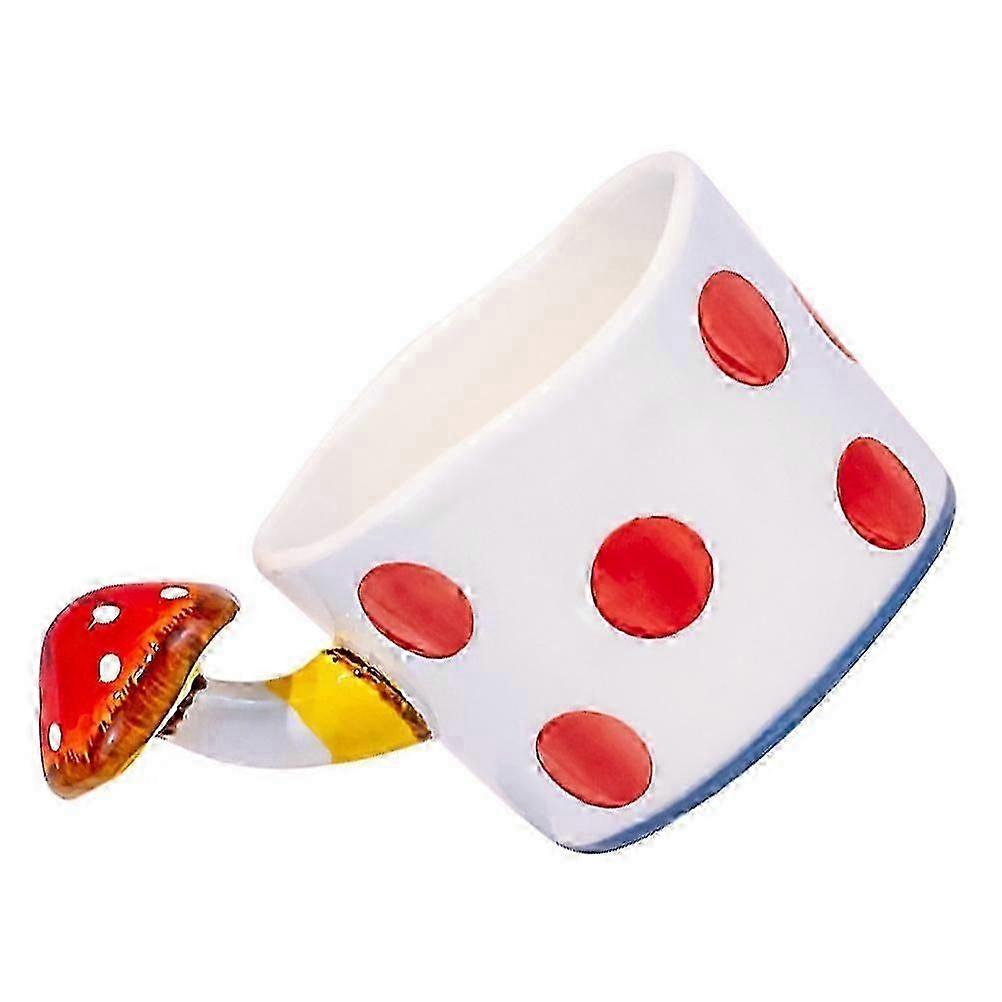 Ceramic Hand Painted Mushroom Coffee Mug