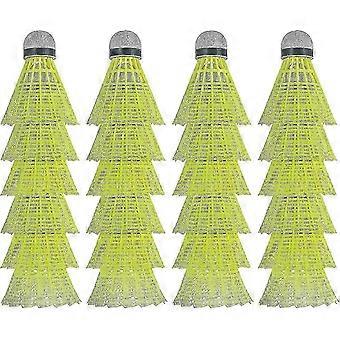 24 Pack Nylon Badminton Shuttlecocks, Stable Durable for Badminton and Baseball Batting Practice
