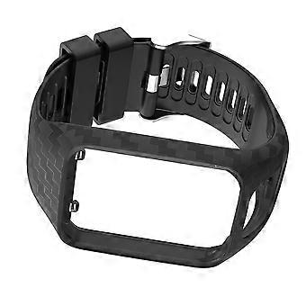 Black Silicone Watch Strap Smart Watch Band Replacement 1Pcs for 2 and 3