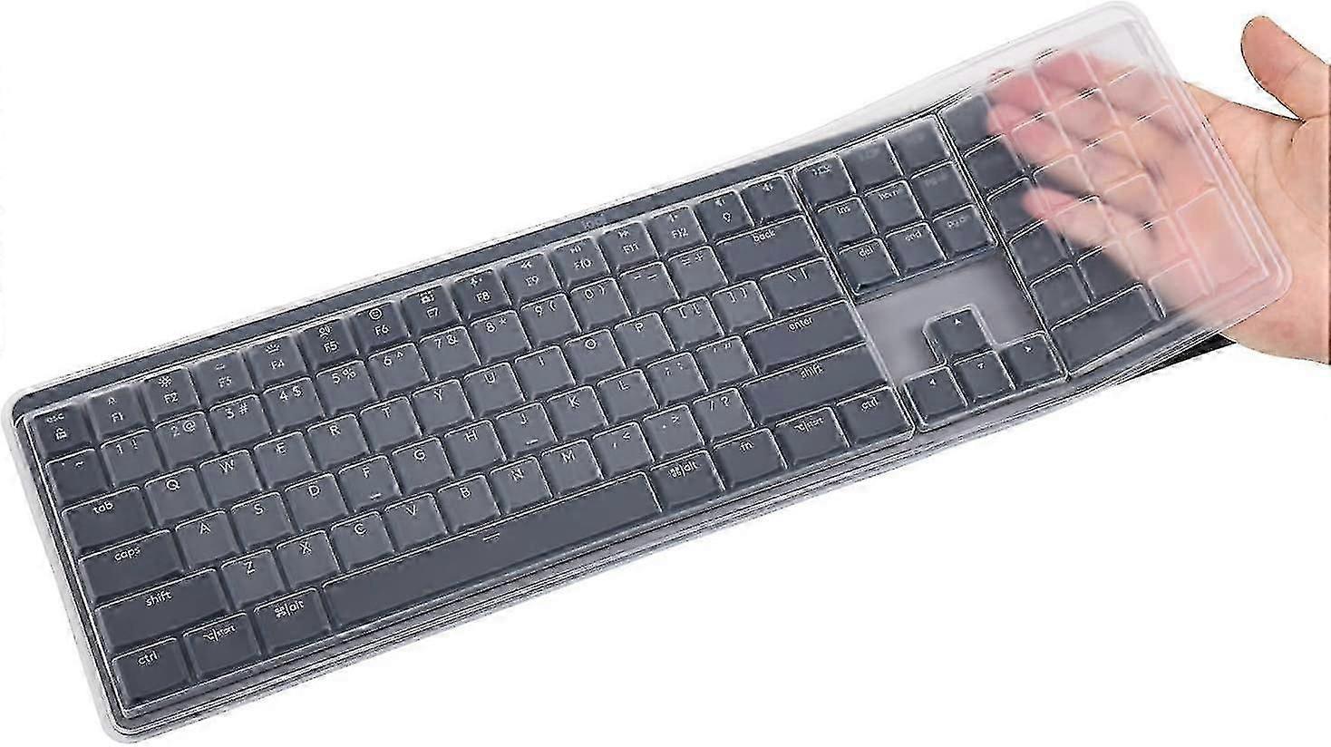 Illuminated keyboard cover for Logitech MX Mechanical, clear protector