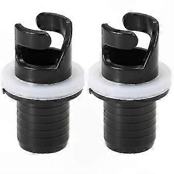 Electric SUP Air Pump Adapter Hose Connector, 2Pcs Black High Strength Hard Plastic Valve Fittings for Inflatable Boats & Kayak Foot Pumps