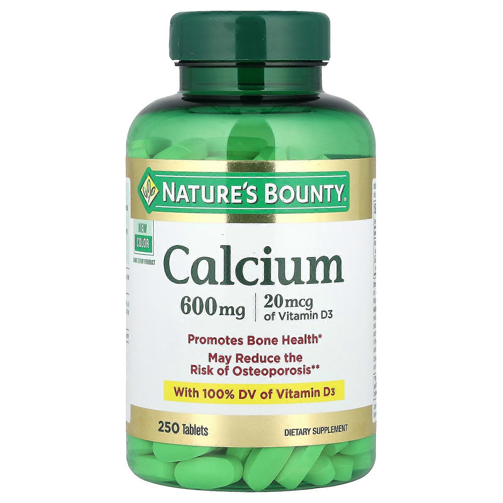 2 x Nature's Bounty, Calcium, 250 Tablets