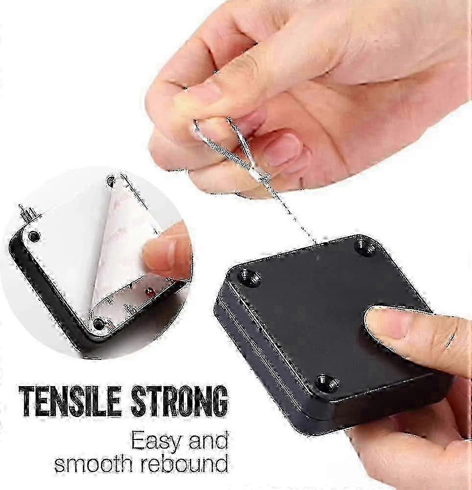 4pcs Automatic Door Closer with Drawstring No Drilling