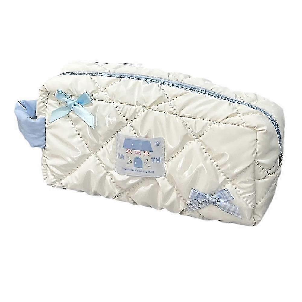 Portable Blue Heart Pencil Pouch