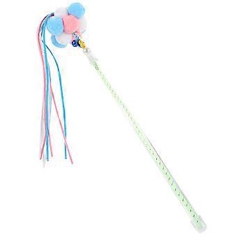 Interactive Cat Teaser Wand Kitten Toy for Playing with Bell